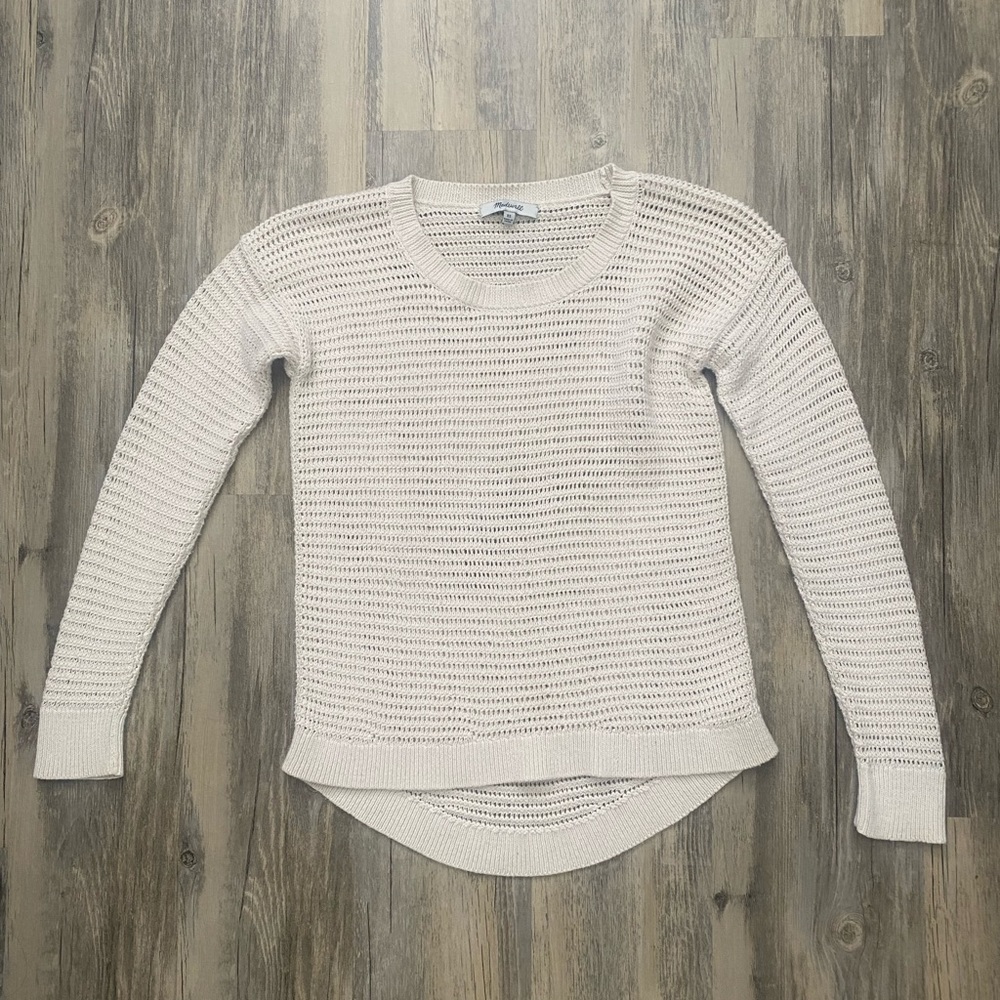 Madewell crochet sweater